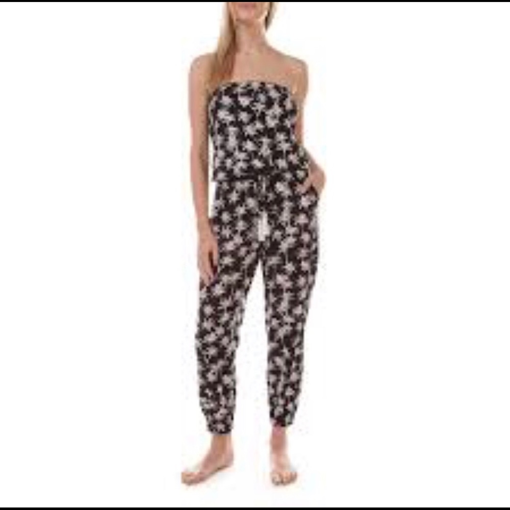 ❌SOLD ❌ Blue Island Palm Tree Jumpsuit